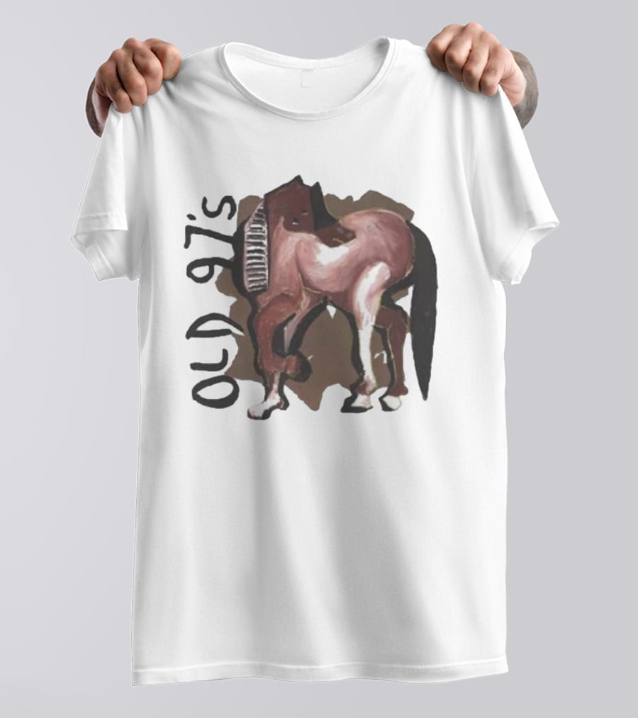 Old 97’s Abstract Horse Painting American Primitive T-Shirt