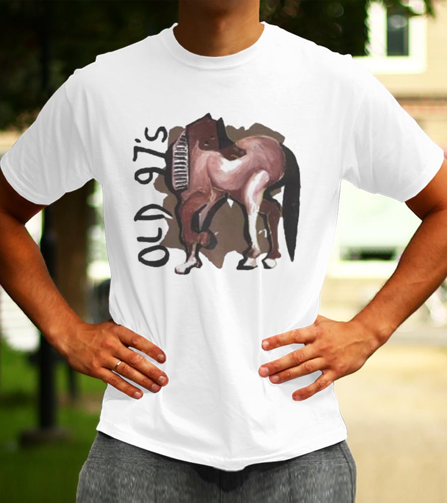Old 97’s Abstract Horse Painting American Primitive T-Shirt