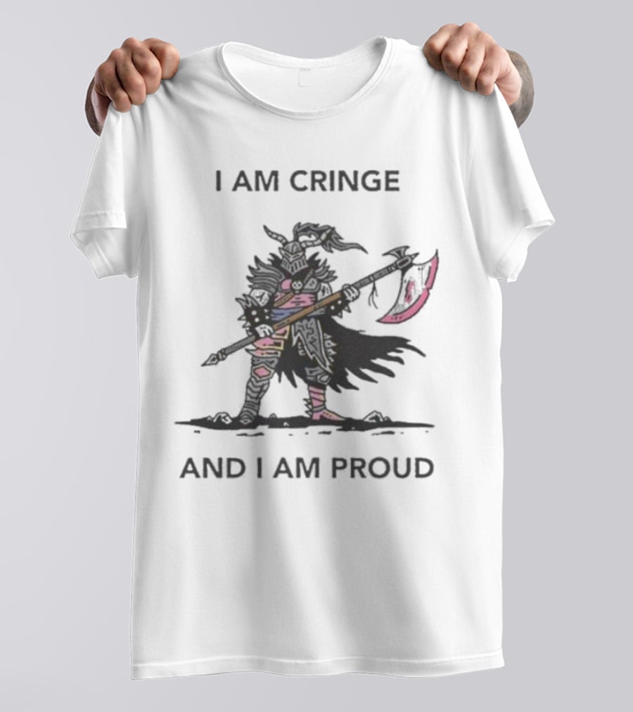 I Am Cringe And I Am Proud Warrior With Scythe T-Shirt