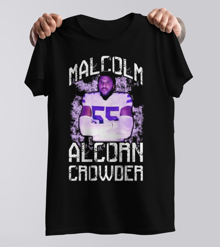Malcolm Alcorn Crowder Kansas State Wildcats 55 T-Shirt
