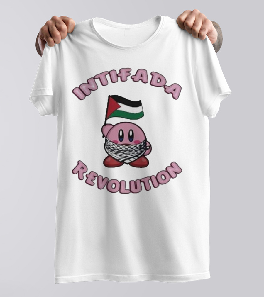 Intifada Revolution Palestinian Flag Kirbo Character T-Shirt