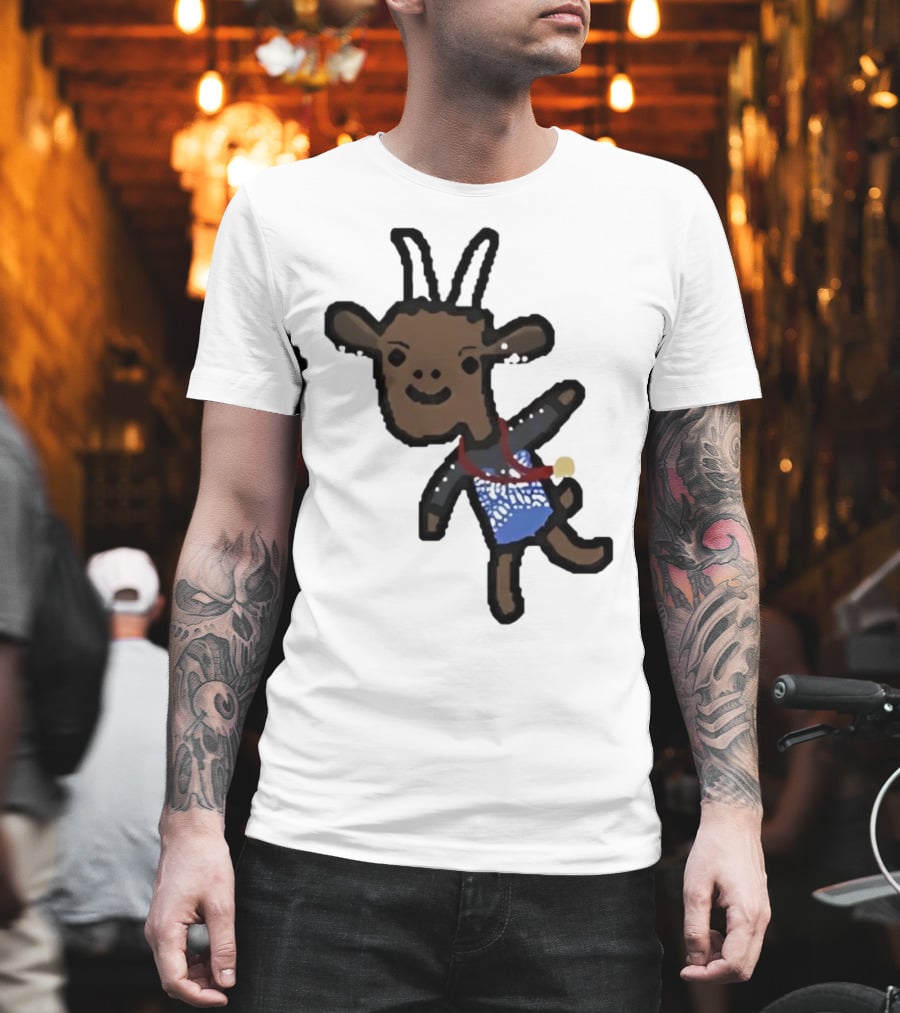 Goat Wearing Medal Inspired By Gymnastics Champion T-Shirt