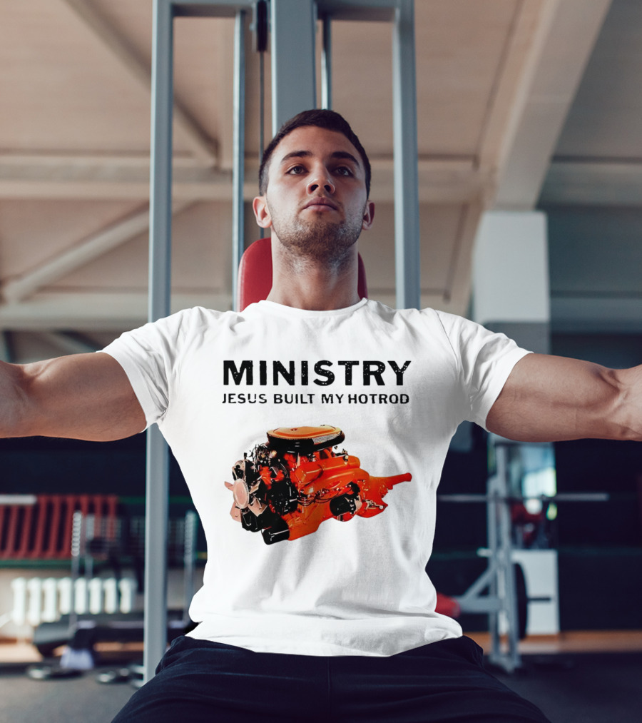MINISTRY Jesus Built My Hotrod Vintage Engine T-Shirt