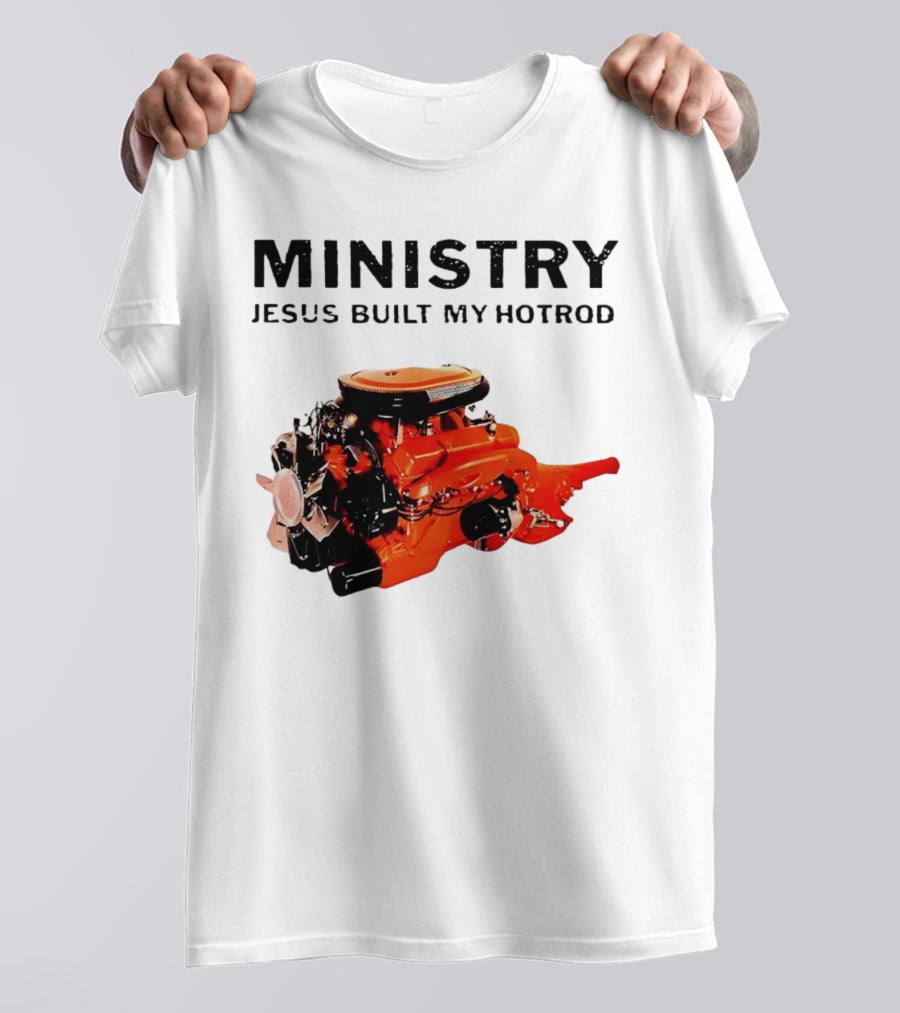 MINISTRY Jesus Built My Hotrod Vintage Engine T-Shirt