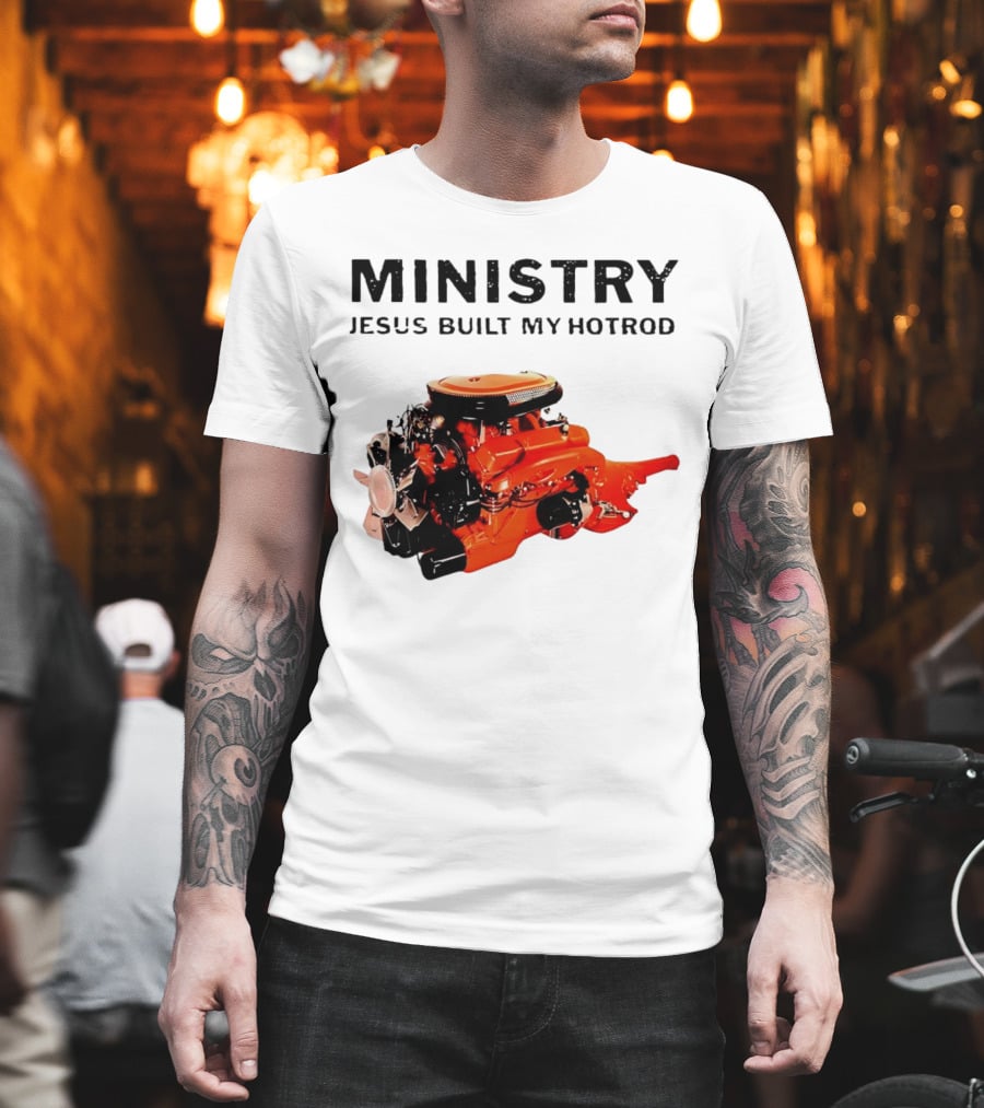 MINISTRY Jesus Built My Hotrod Vintage Engine T-Shirt