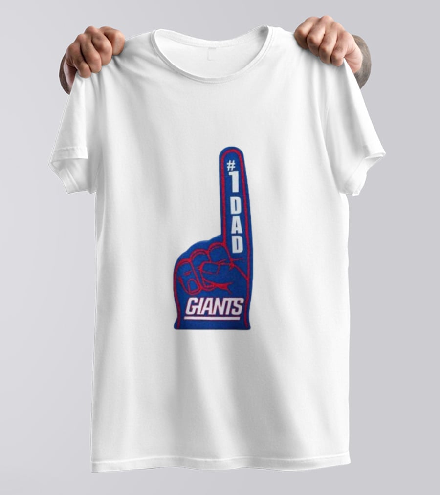 1 Dad Giants New York Giants Happy Father’s Day T-Shirt