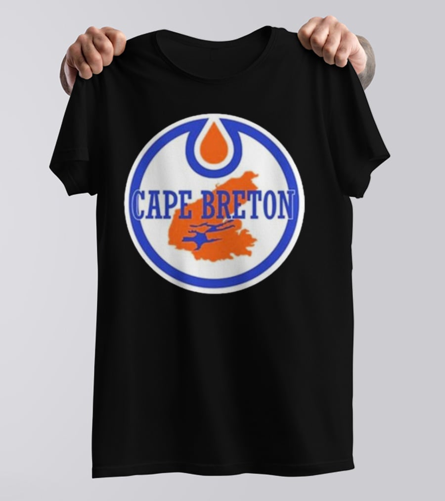 Cape Breton Oilers Hockey Logo Map T-Shirt