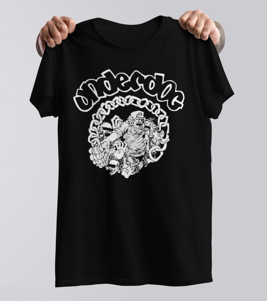 Underdog Graphic With Chains And Characters T-Shirt