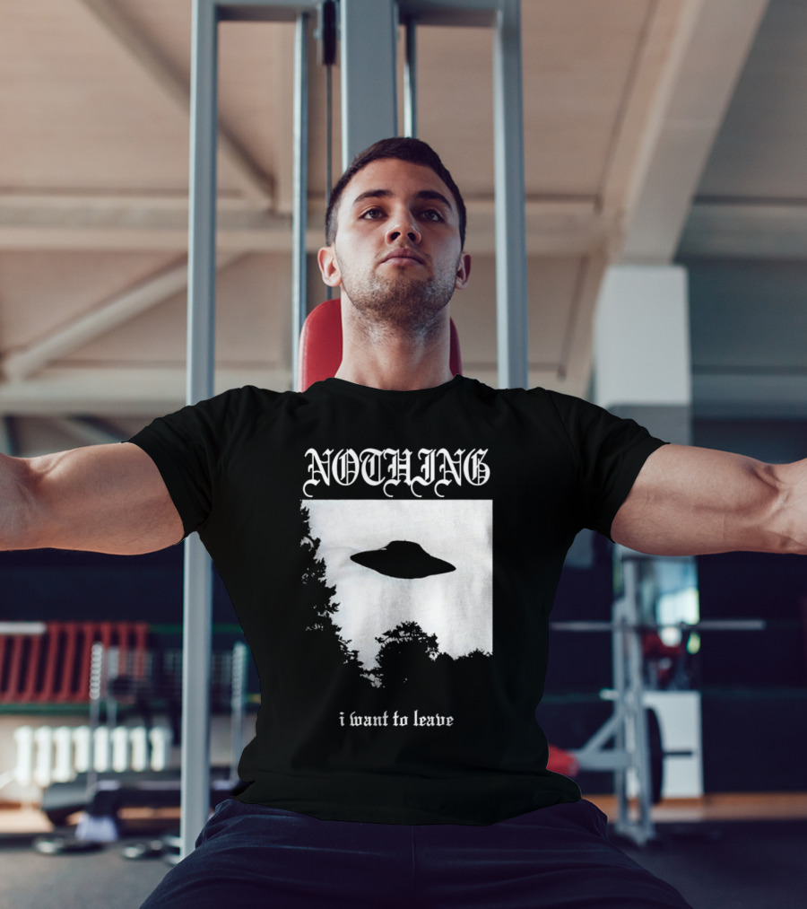 Nothing UFO I Want To Leave Photo T-Shirt