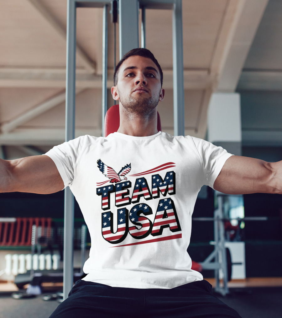 Team USA Eagle Flag Patriotic T-Shirt