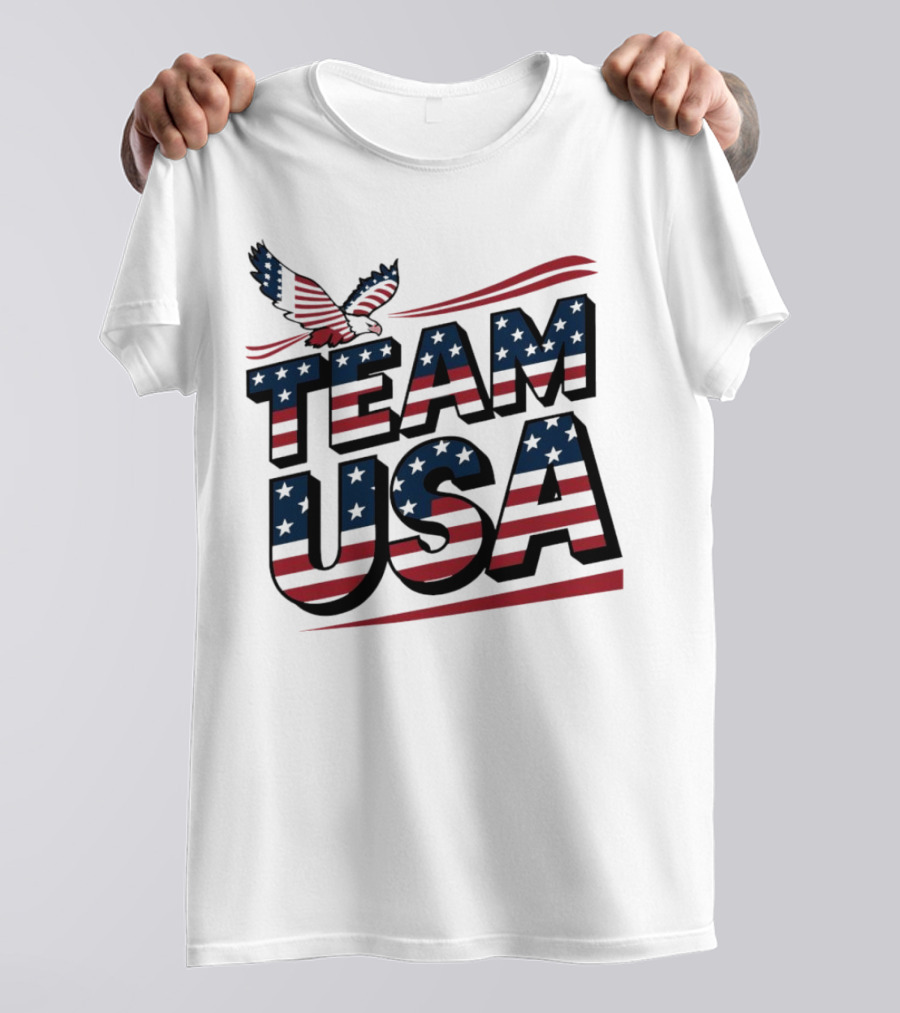 Team USA Eagle Flag Patriotic T-Shirt