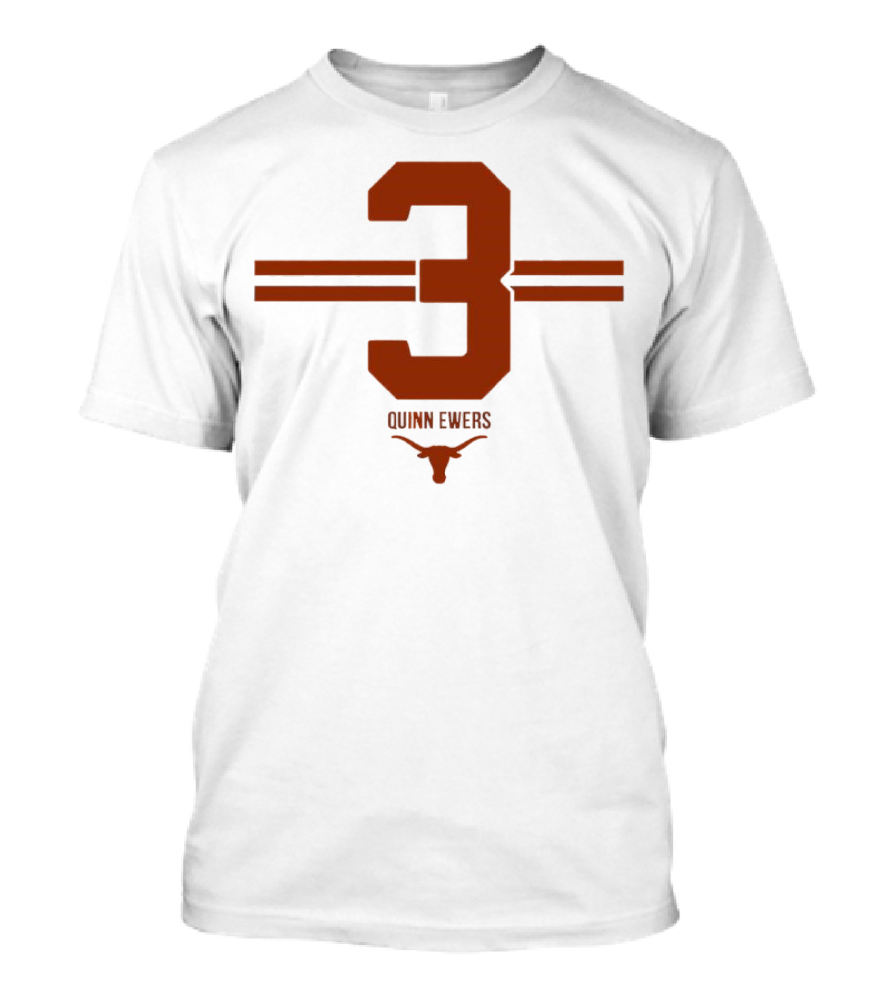 Quinn Ewers Texas Longhorns Number 3 T-Shirt
