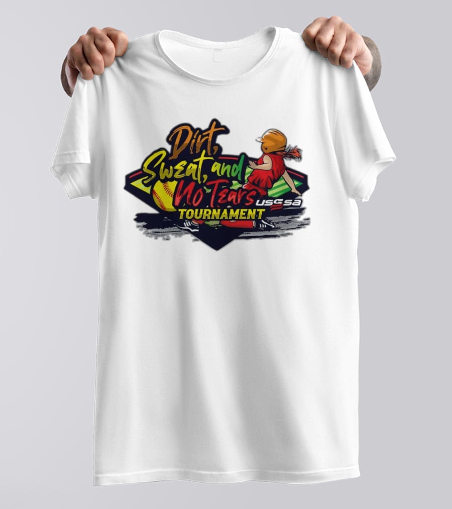 USSSA Texas Dirt Sweat And No Tears Tournament T-Shirt
