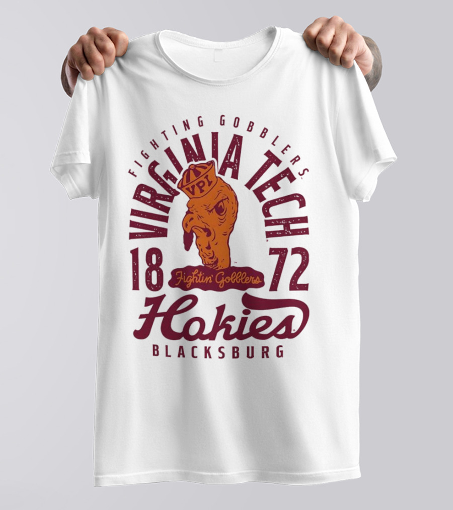 Virginia Tech Hokies Fightin' Gobblers 1872 Blacksburg VPI T-Shirt