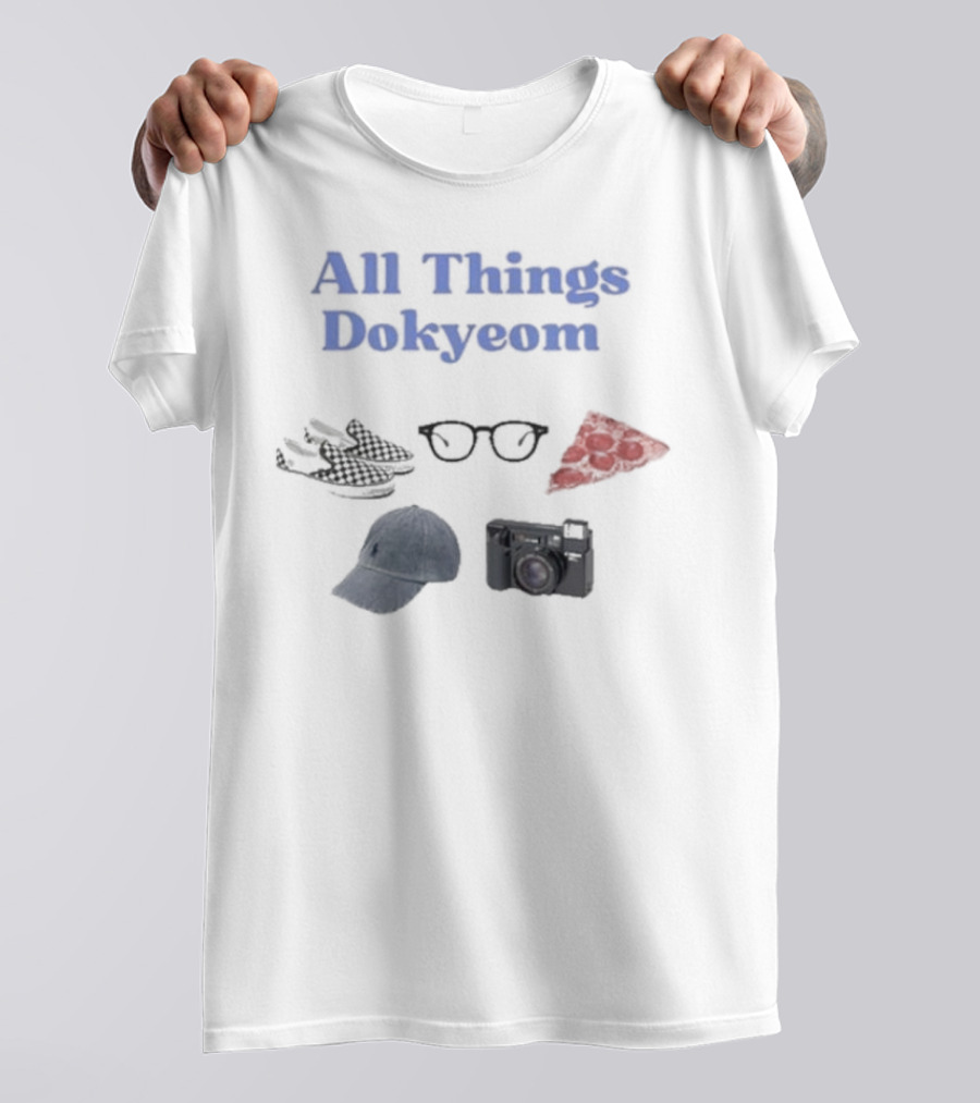 All Things Dokyeom Glasses Pizza Sneakers Camera Cap T-Shirt