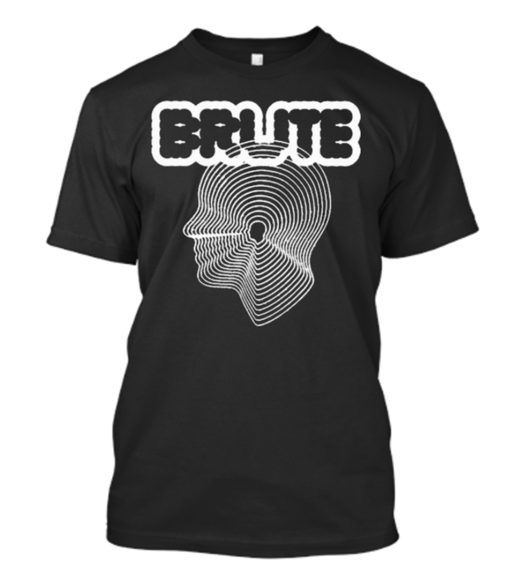 Brute Strength Brute Big Head Optical Illusion Text Proportioned Head T-Shirt