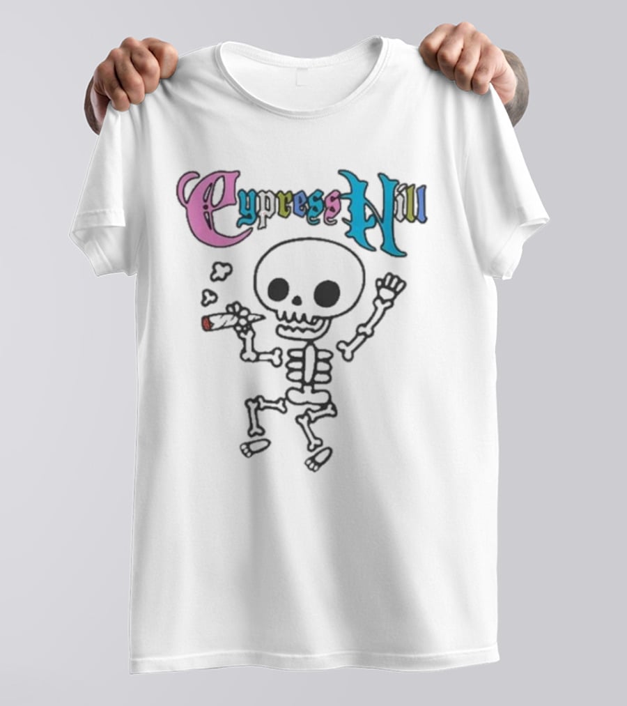 Cypress Hill Colorful Gothic Skull T-Shirt