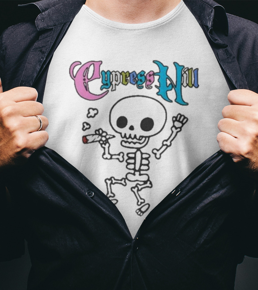 Cypress Hill Colorful Gothic Skull T-Shirt