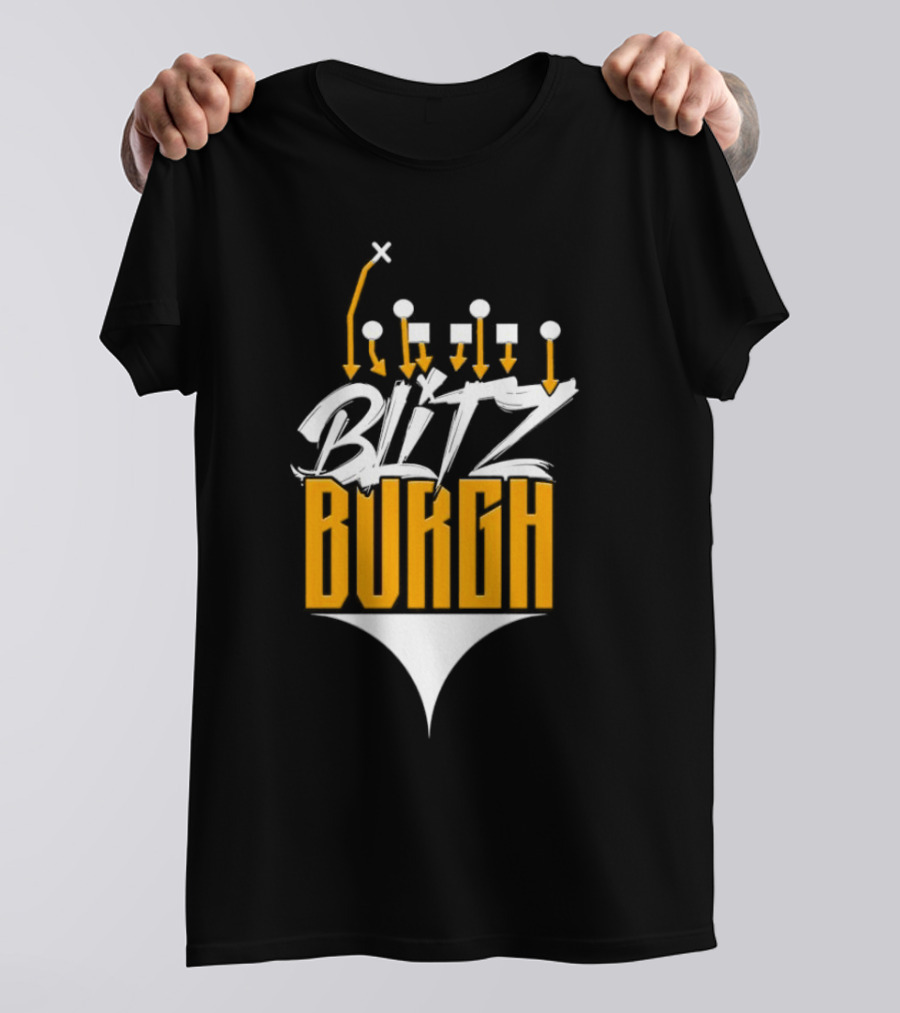 Pittsburgh Steelers Blitzburgh Football Play T-Shirt