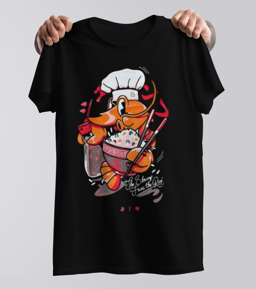 The Shrimp Fried Rice Chef With Chopsticks And Soda Cup T-Shirt