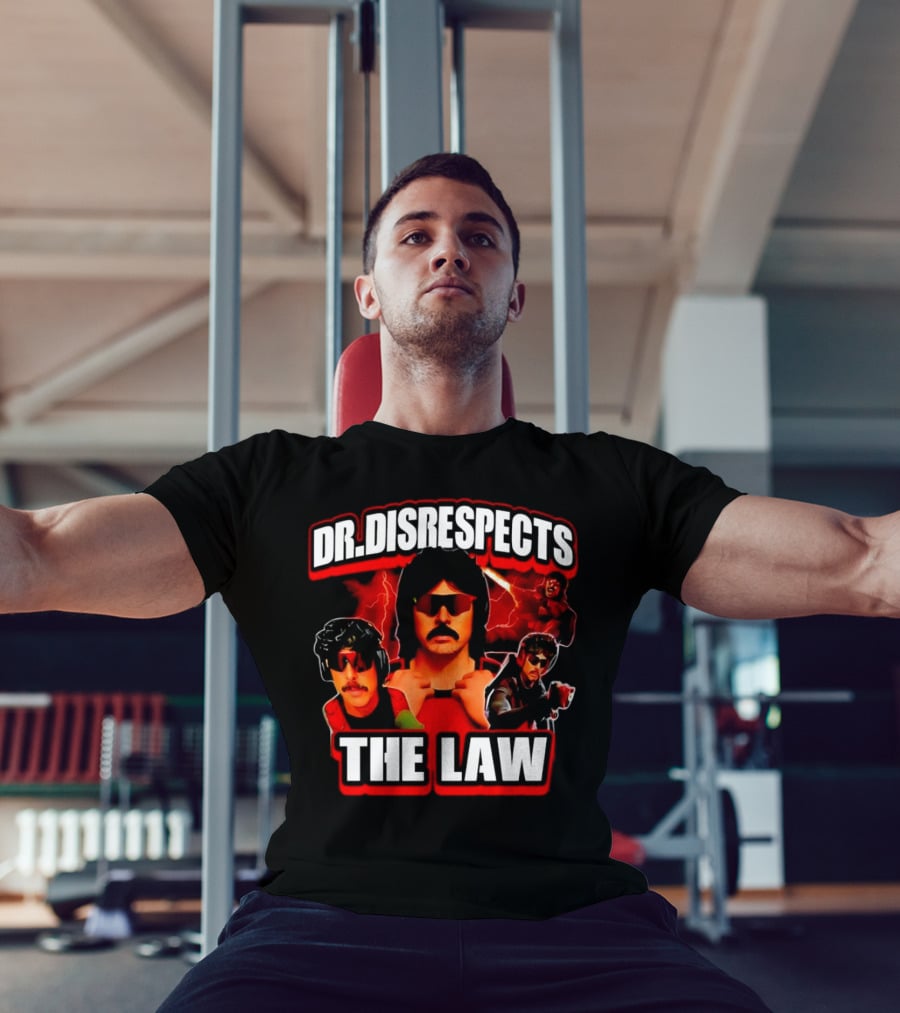 Dr Disrespects The Law Gamer Lightning Action T-Shirt