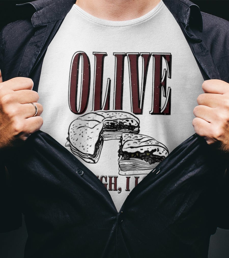OLIVE I Laugh I Love Black Burger Joke T-Shirt