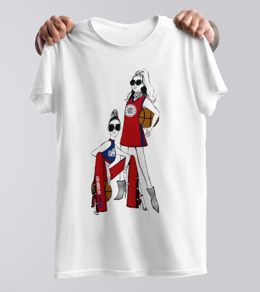 Los Angeles Clippers G-III 4Her Basketball Girls Fashion Red Blue T-Shirt