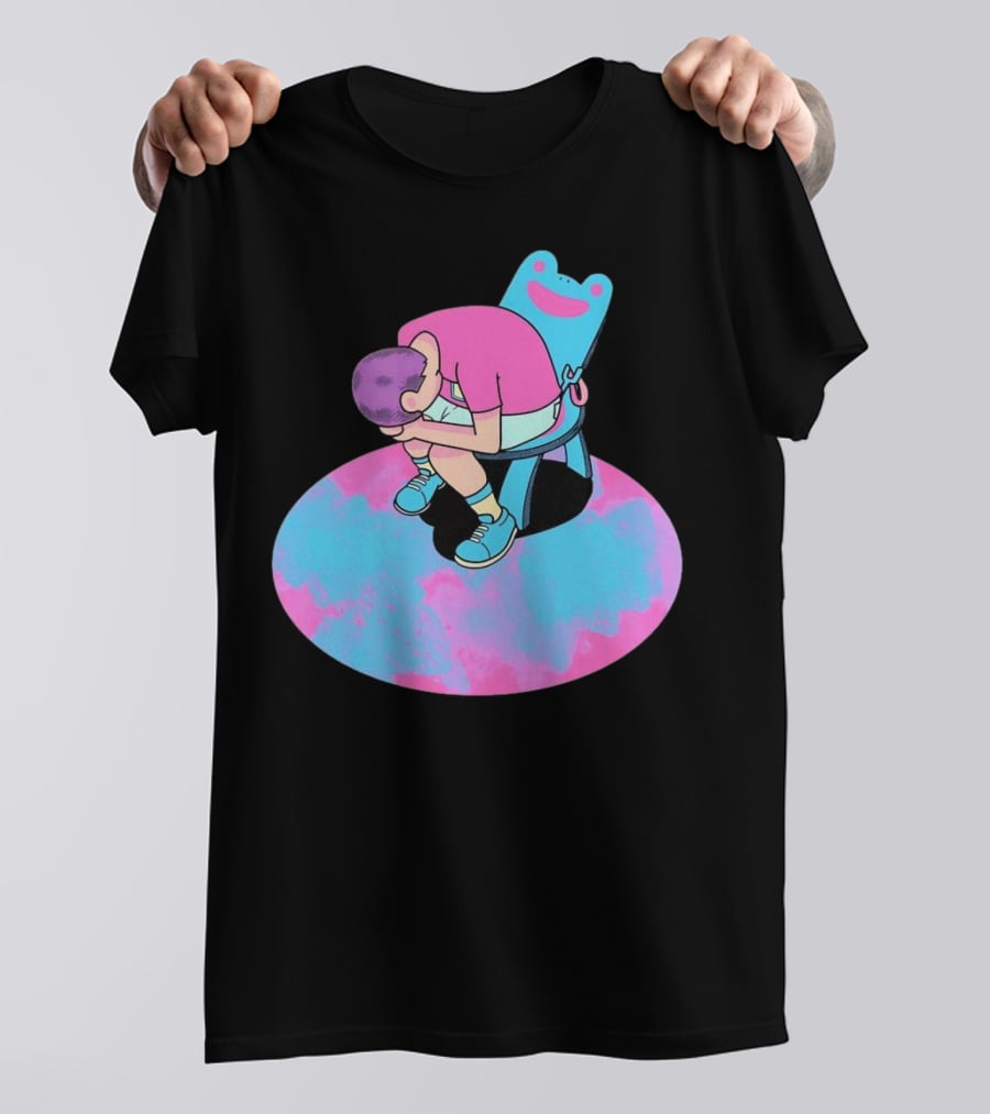 Bell Tolls X My Bells Child In Chair Art With Pink And Blue Palette T-Shirt