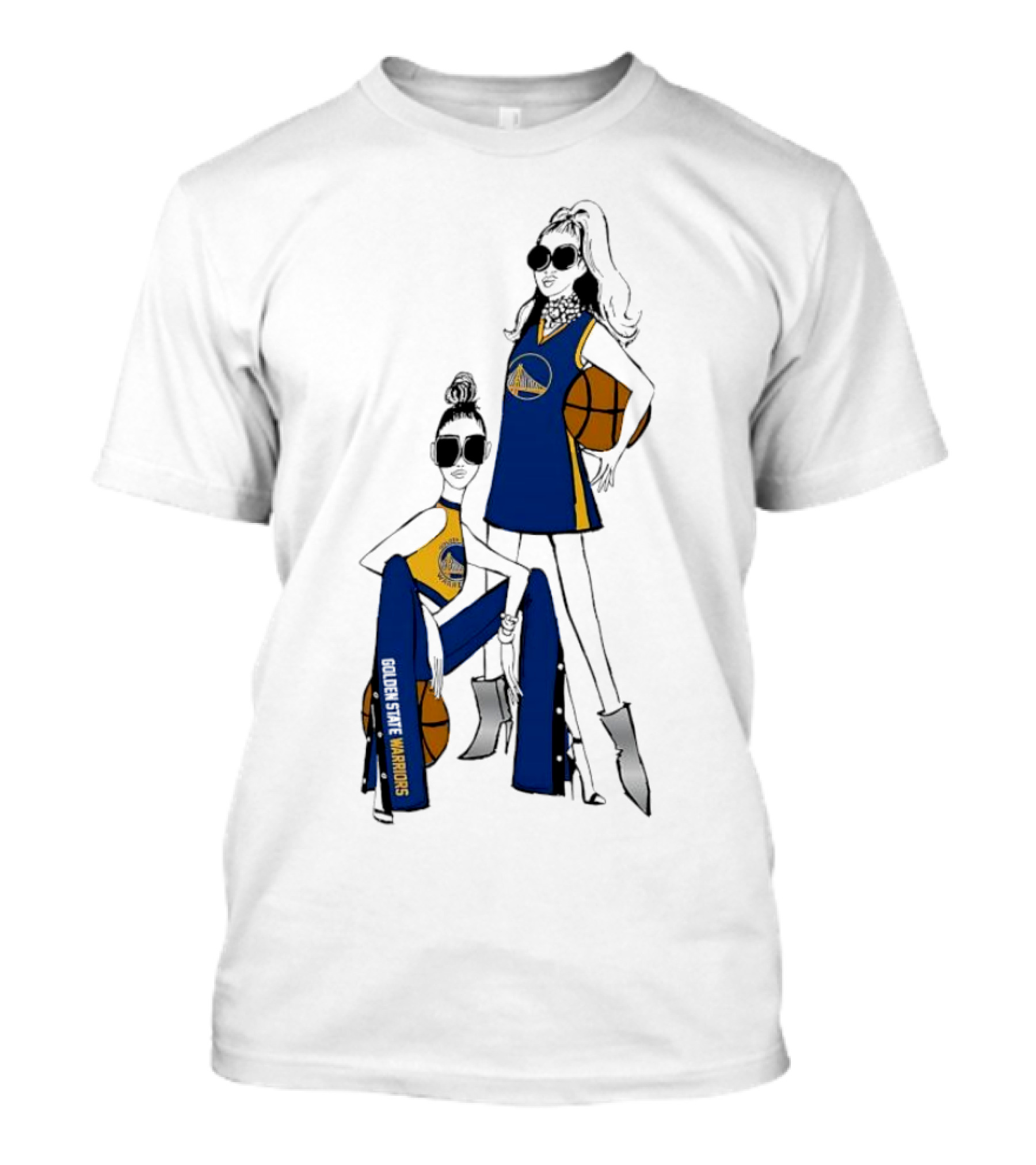 Golden State Warriors G-III 4Her Basketball Girls Fitted Fashion T-Shirt