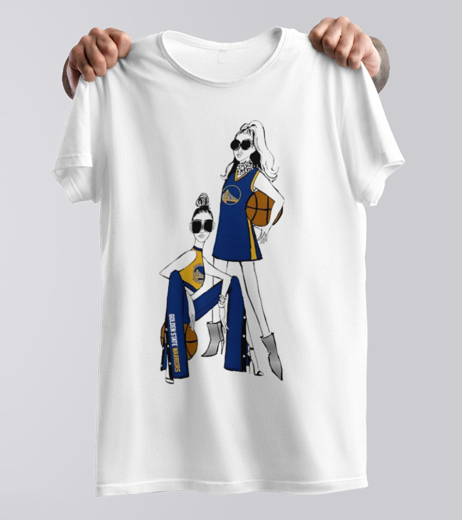 Golden State Warriors G-III 4Her Basketball Girls Fitted Fashion T-Shirt