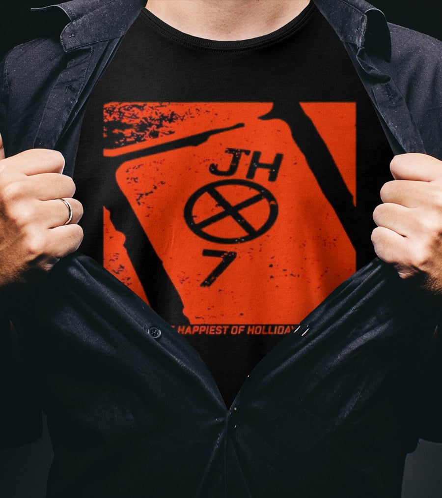 Jackson Holliday JH7 The Happiest Of Hollidays Baltimore Orioles EUTAW St T-Shirt