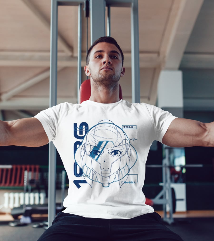 Samus Aran Metroid Heroine 1986 Visor Energy Icon Japanese T-Shirt