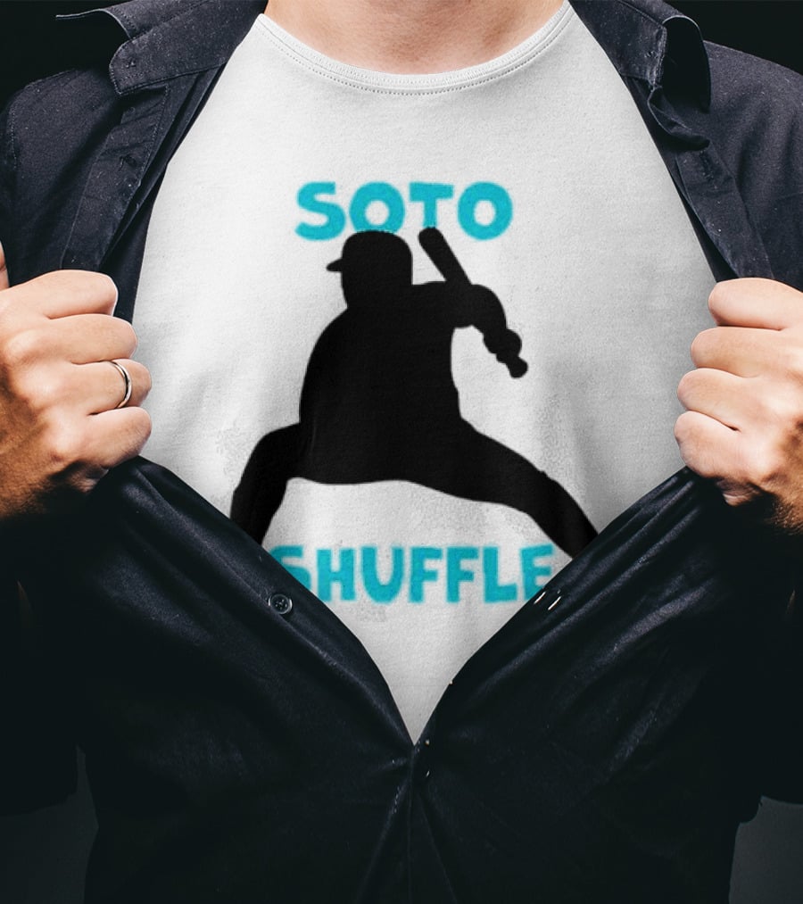 New York Yankees Soto Shuffle Silhouette Baseball Stance T-Shirt