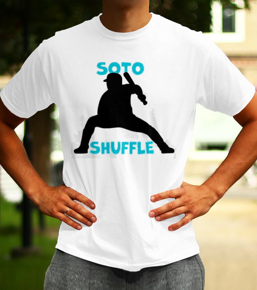 New York Yankees Soto Shuffle Silhouette Baseball Stance T-Shirt