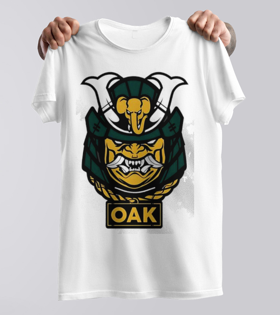Oakland Athletics Samurai OAK Aggressive Mask T-Shirt