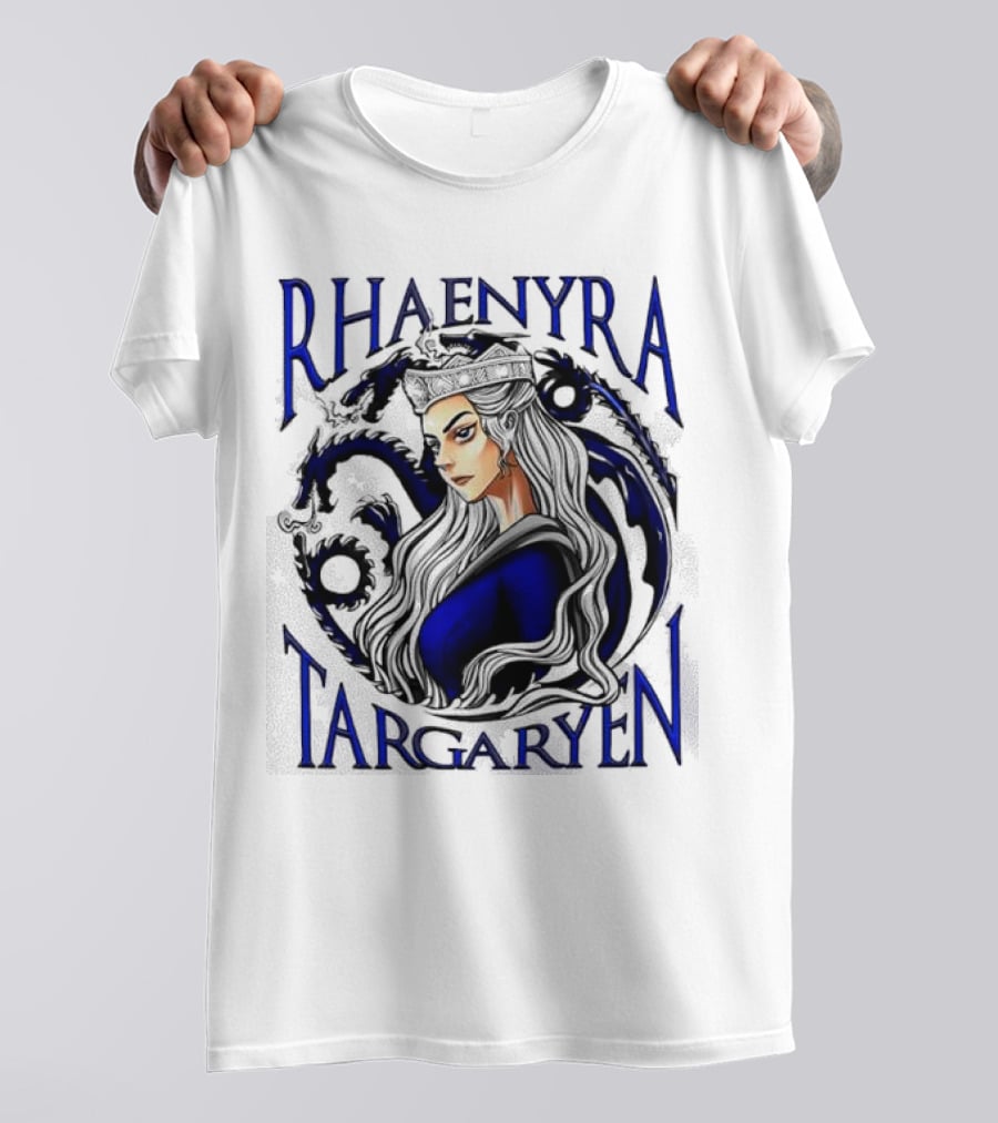 Rhaenyra Targaryen Dragon Emblem Royalty T-Shirt