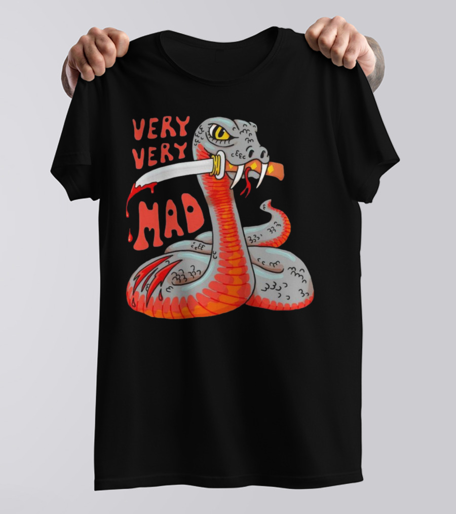 Very Very Mad Snake With Knife T-Shirt