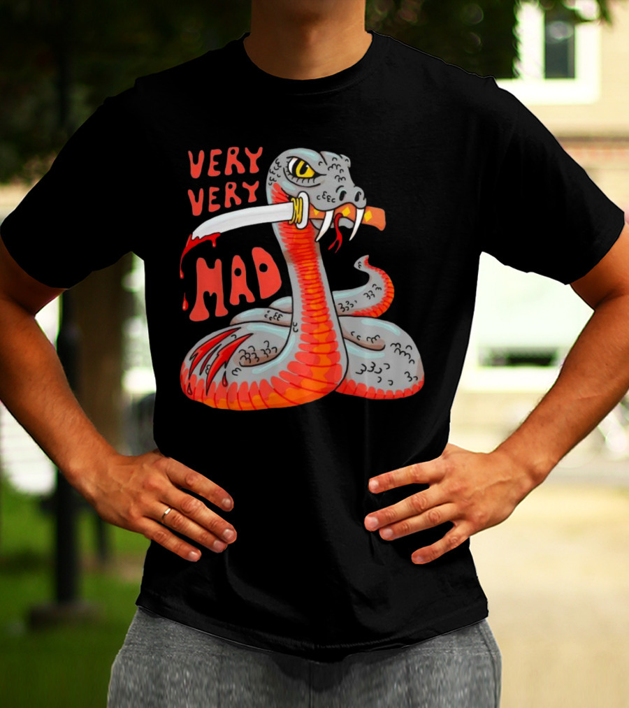 Very Very Mad Snake With Knife T-Shirt