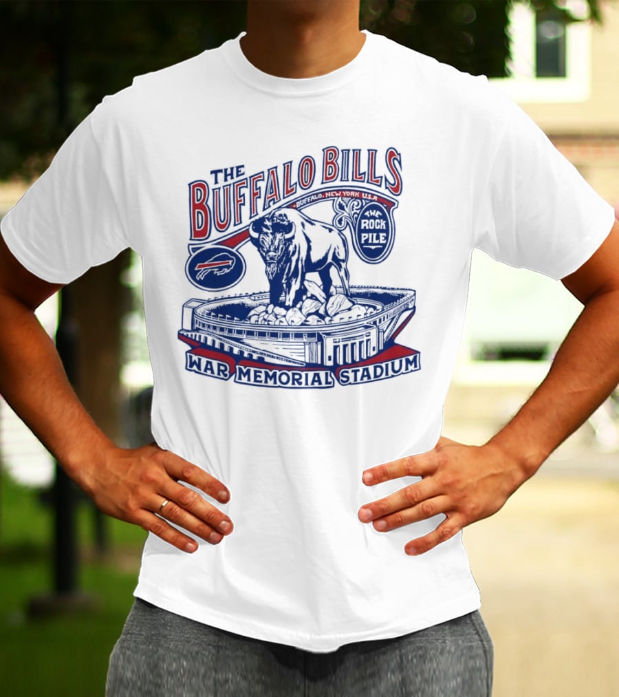The Buffalo Bills War Memorial Stadium Rockpile New York NFL Iconic Buffalo T-Shirt