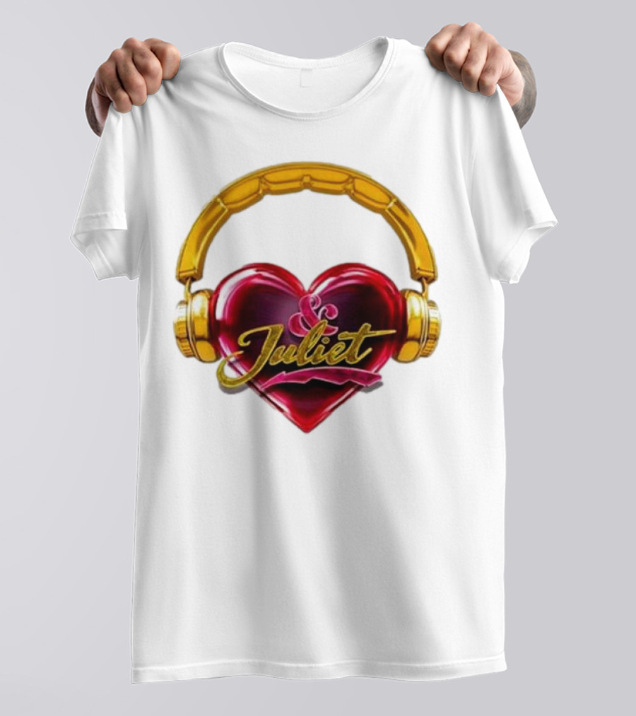 Broadway Juliet Heart Headphones T-Shirt