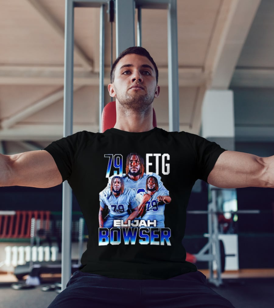 Elijah Bowser 79 ETG Football Player Montage T-Shirt