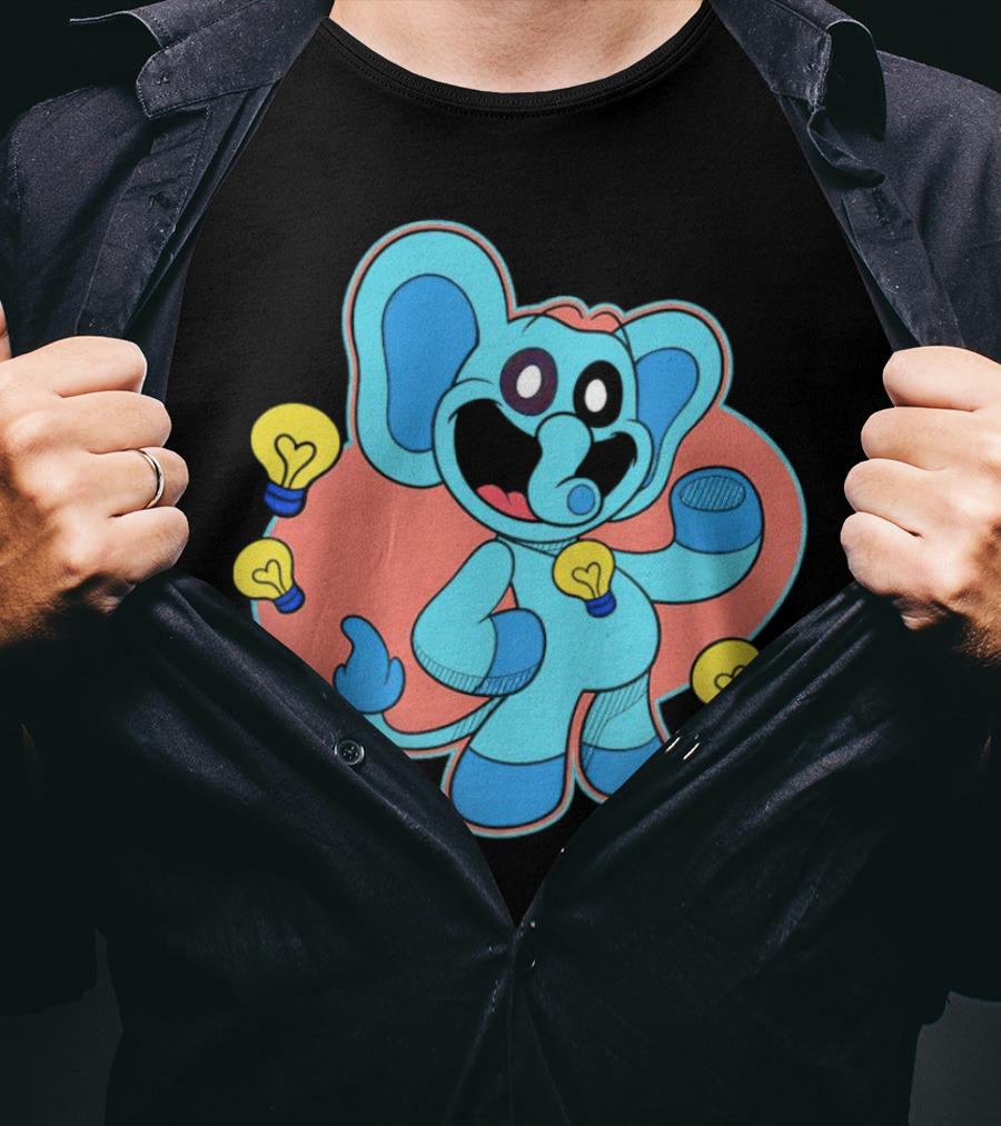 Bubba Bubbaphant Smiling Critters Lightbulb Character T-Shirt