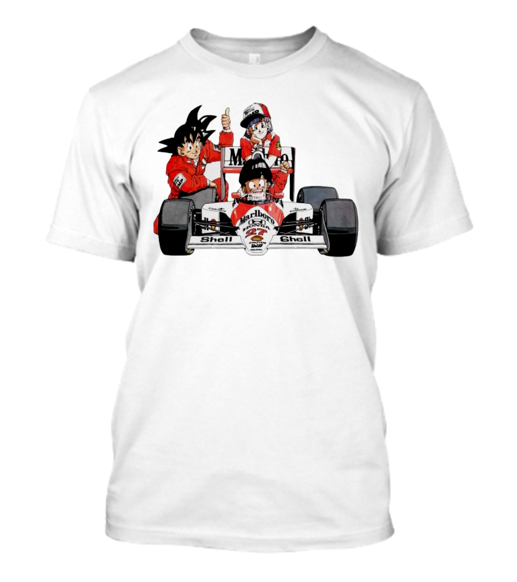 Dragon Ball Marlboro Shell 27 Racing Car Legends T-Shirt