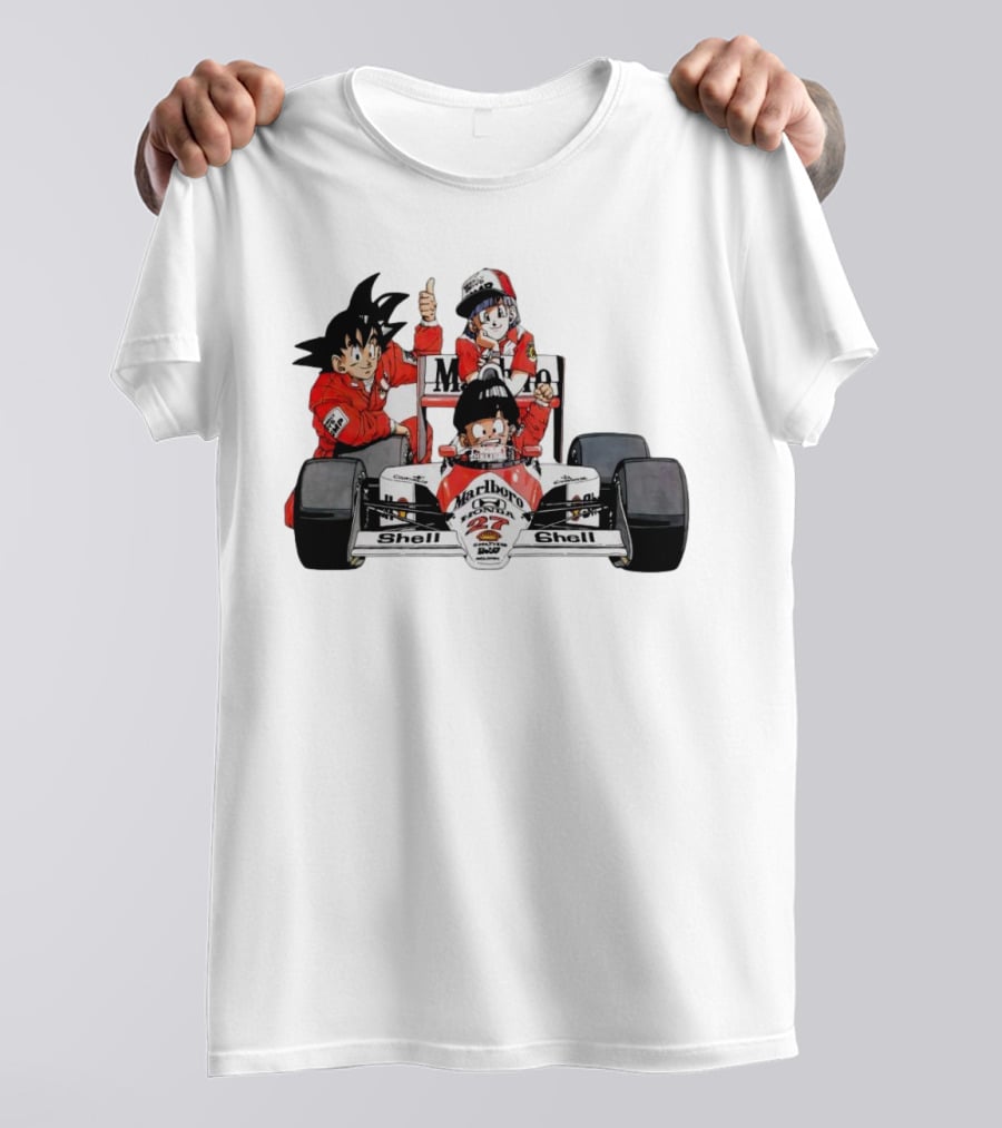 Dragon Ball Marlboro Shell 27 Racing Car Legends T-Shirt