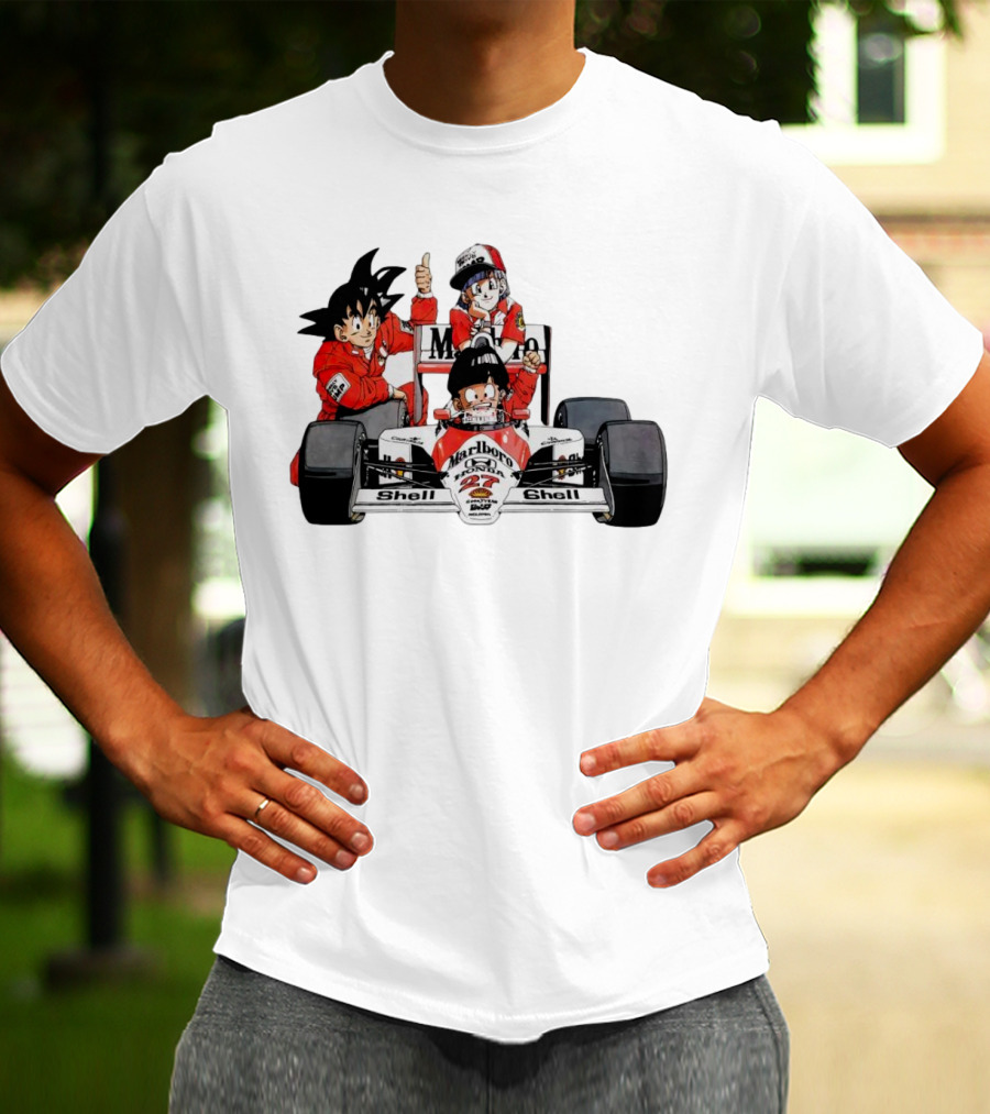 Dragon Ball Marlboro Shell 27 Racing Car Legends T-Shirt