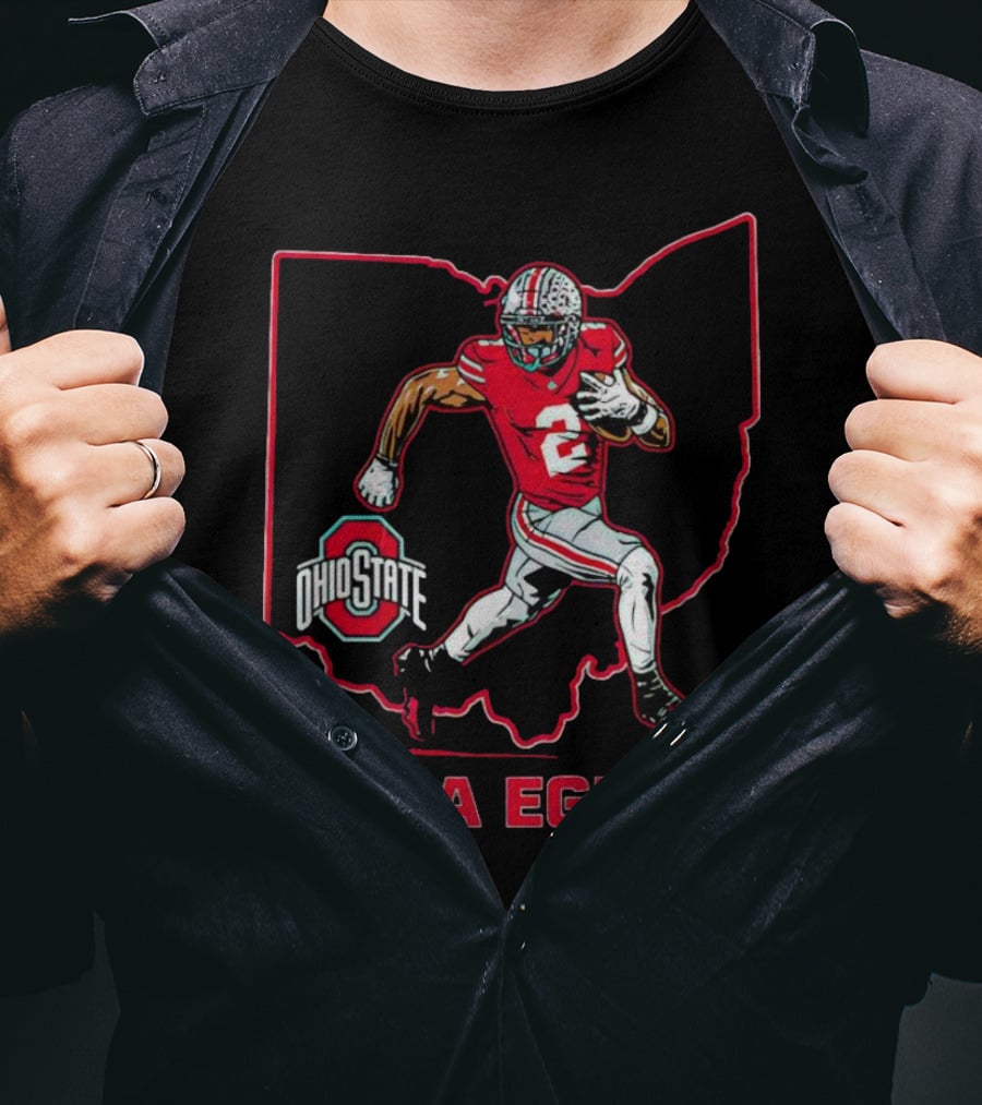 Emeka Egbuka Ohio State Buckeyes Football Star T-Shirt