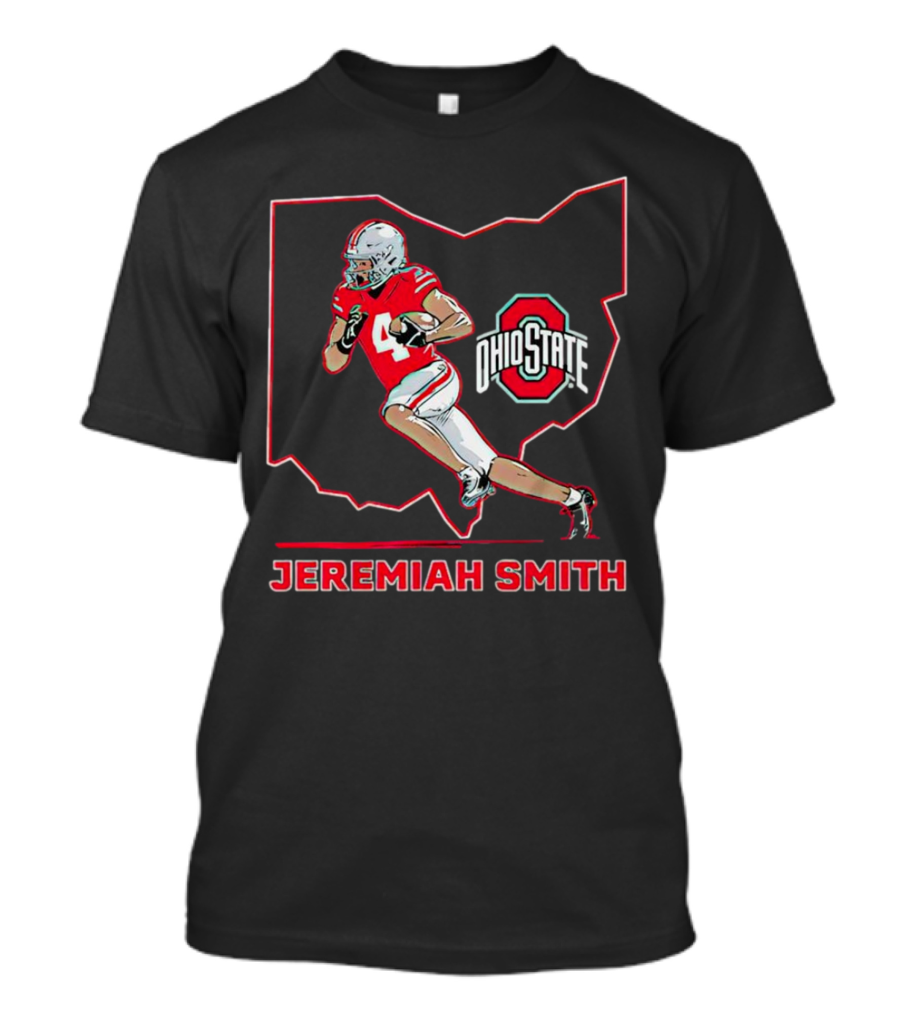 Jeremiah Smith Ohio State Buckeyes Football Ohio Star T-Shirt