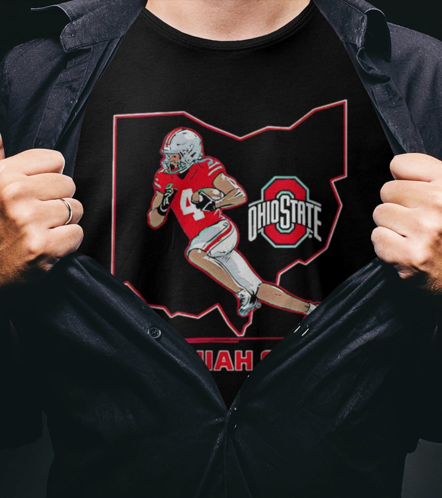 Jeremiah Smith Ohio State Buckeyes Football Ohio Star T-Shirt