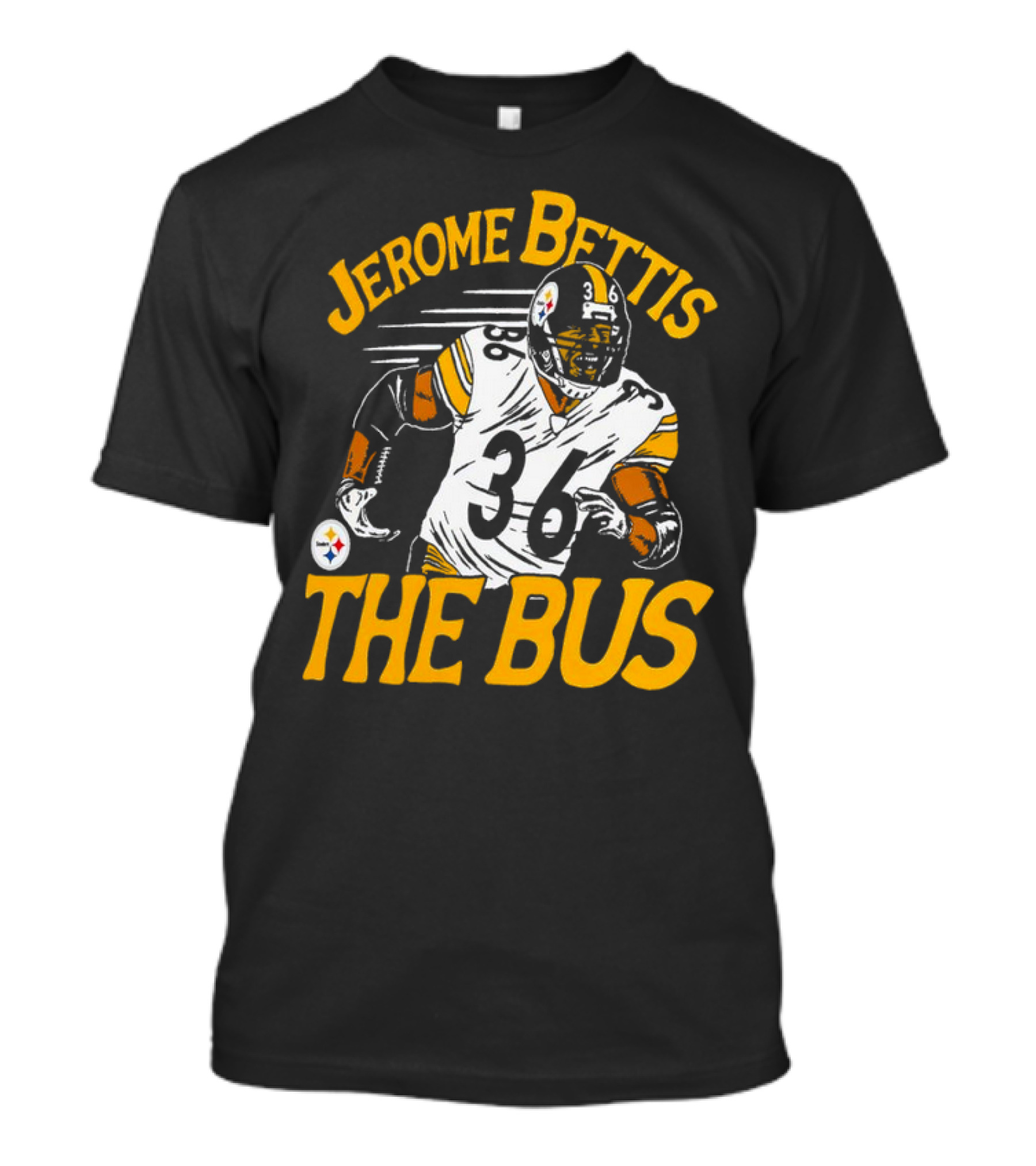 Jerome Bettis The Bus Pittsburgh Steelers 36 Caricature T-Shirt