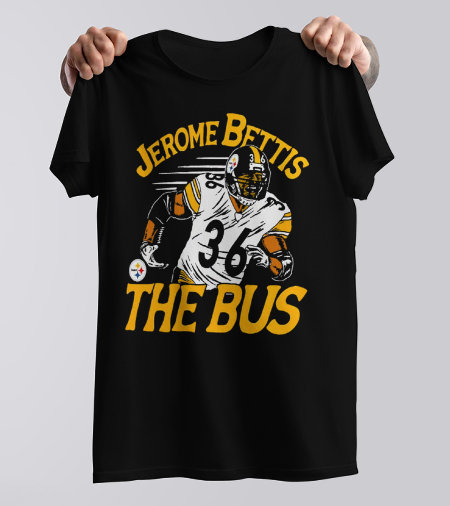 Jerome Bettis The Bus Pittsburgh Steelers 36 Caricature T-Shirt